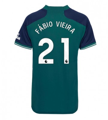 Arsenal Fabio Vieira #21 Replika Tredjetrøje Dame 2023-24 Kortærmet